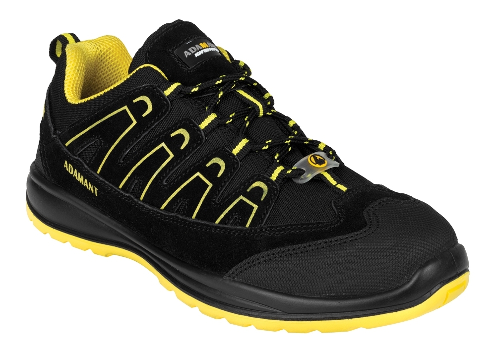 Adamant ALEGRO S1P ESD YELLOW LOW Bezpečnostná obuv Čierna-Žltá, 36