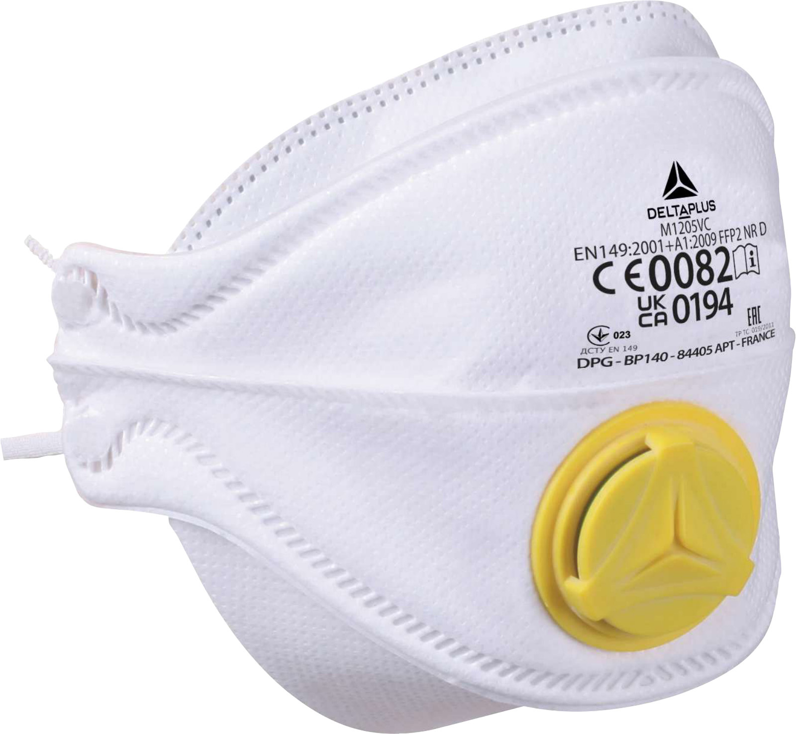 Delta Plus M1205V FFP2 Tvarovaný respirátor Biela