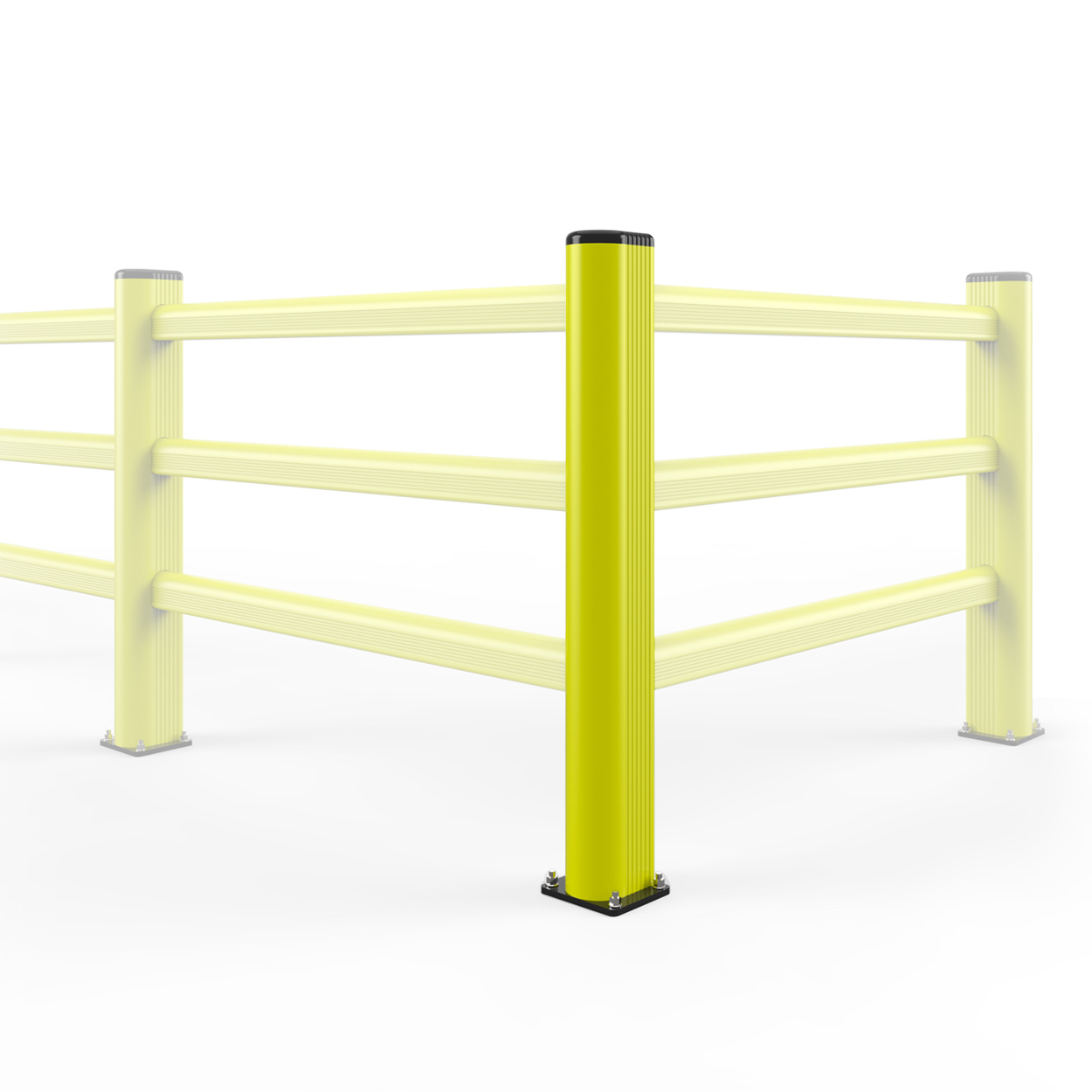 MPM DPP 35 306 Ľavý vonkajší rohový stĺpik s veľmi vysokou odolnosťou - PED 150 Žltá