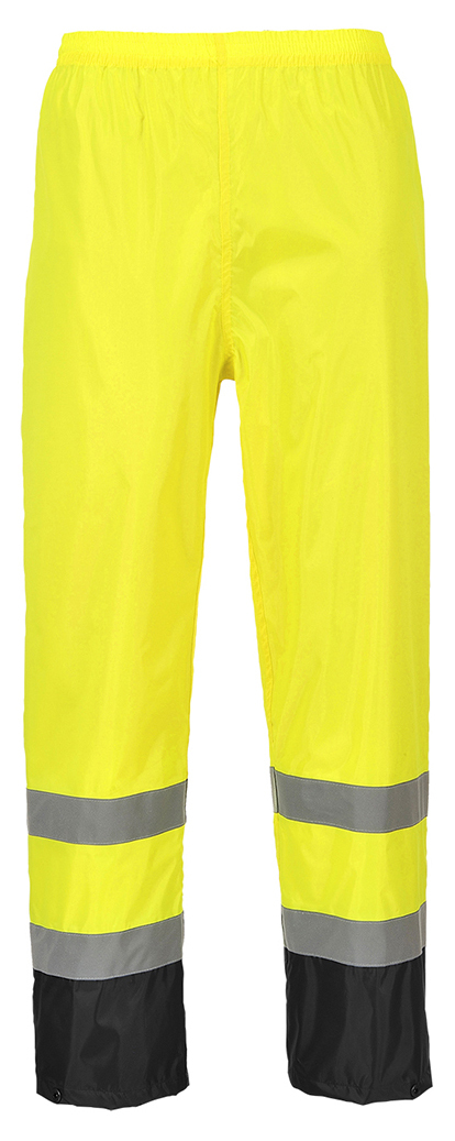 Portwest H444 HI-VIS CLASSIC RAIN Nepremokavé nohavice S, Fluorescenčno žltá-Čierna