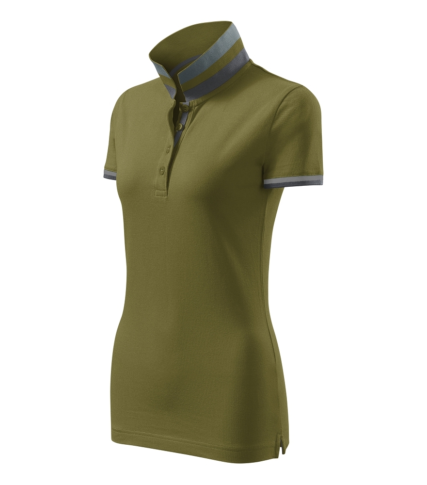 Malfini Premium COLLAR UP 257 Polokošeľa dámska XXL, Avokádová zelená
