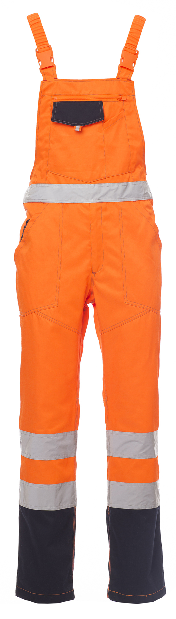 Payper SKILL Reflexné nohavice na traky S, Fluorescent orange-Navy blue