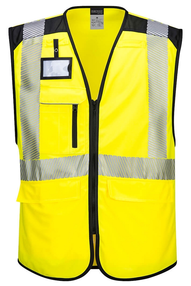 Portwest PW309 Reflexná vesta PW3 S, Reflexná žltá-Čierna