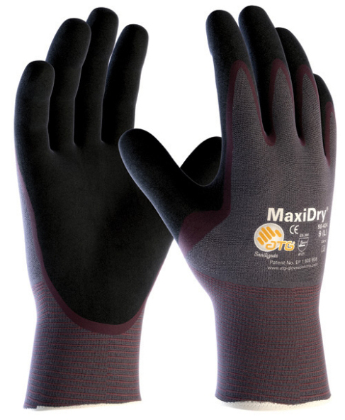 ATG 56-424 MAXIDRY Pracovné rukavice Červená-Čierna, 5