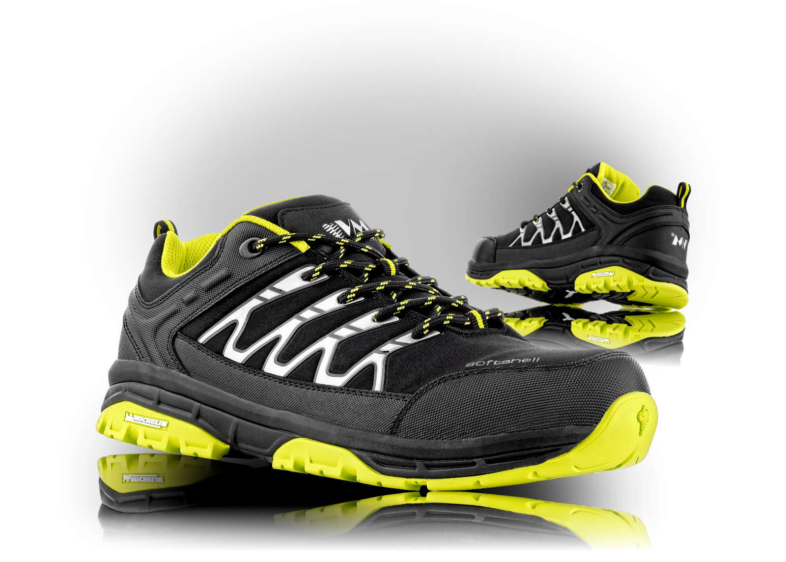 VM Footwear OHIO S1 Bezpečnostná obuv Čierna-Zelená, 39