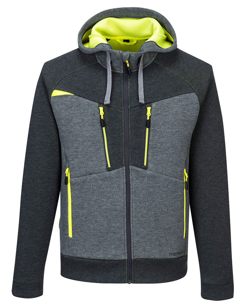 Portwest DX472 Mikina na zips DX4 S, Šedá