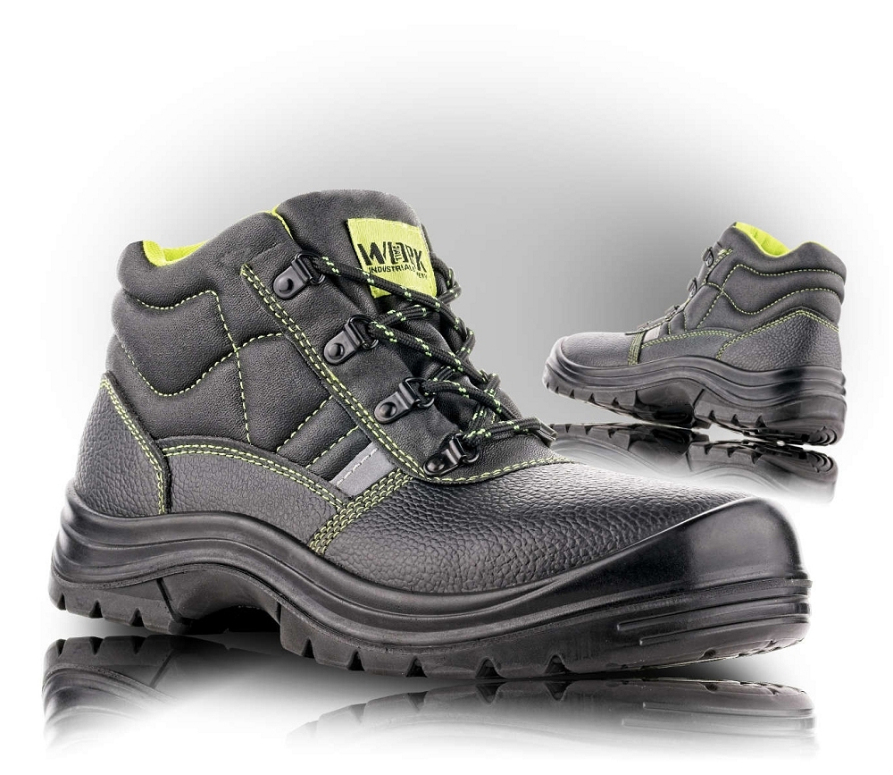 VM Footwear STOCKHOLM S3 Bezpečnostná obuv Čierna-Zelená, 36