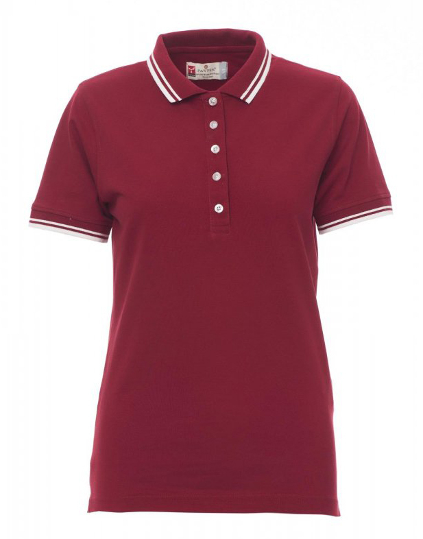 Payper SKIPPER LADY Polokošeľa dámska L, Bordeaux-White