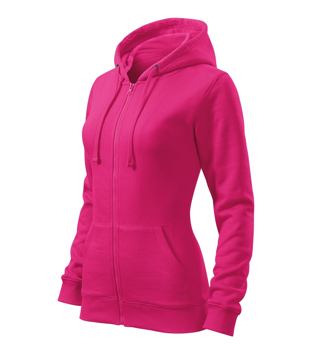 Malfini TRENDY ZIPPER 411 Mikina dámska XS, Purpurová