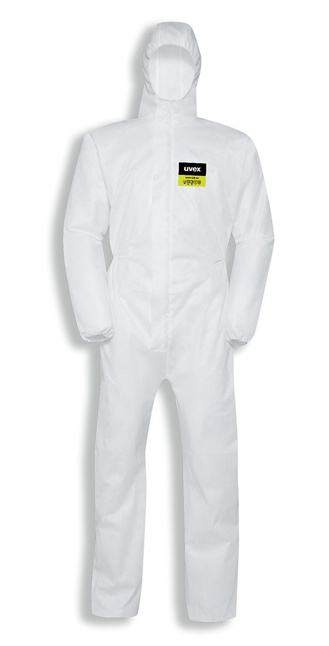 Uvex 5/6 AIR Protichemický ochranný oblek Biela, S