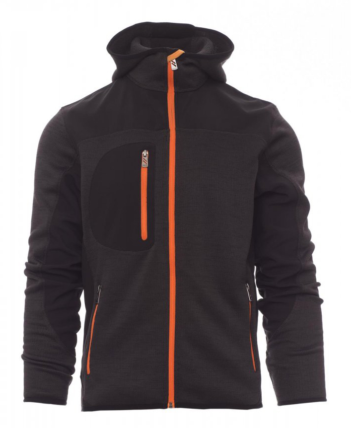 Payper TRIP Pánska bunda 4XL, Melange steel grey-Black