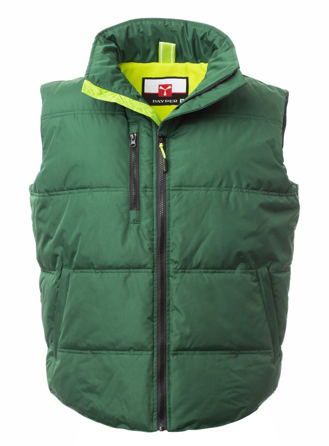 Payper DAYTONA Zateplená vesta L, Green-Acid green
