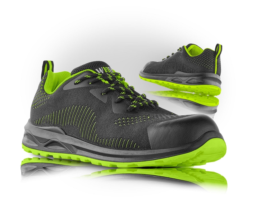 VM Footwear IBIZA O1 Pracovná obuv Čierna-Zelená, 36