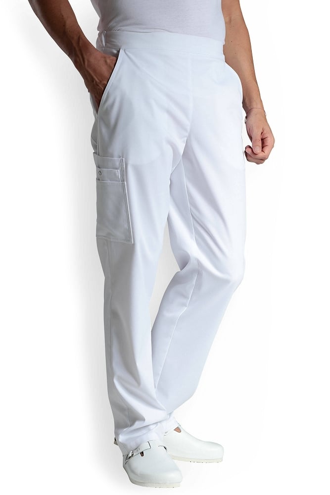 Clinic Dress CLINIC WASH Nohavice unisex Biela, XS