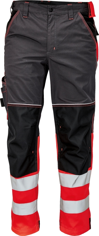 Cerva KNOXFIELD HI-VIS DW Reflexné nohavice 46, Antracitová-Červená