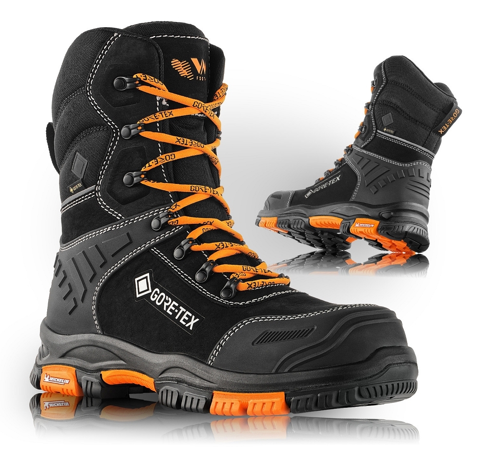 VM Footwear UTAH S7L Bezpečnostná obuv Čierna-Oranžová, 39