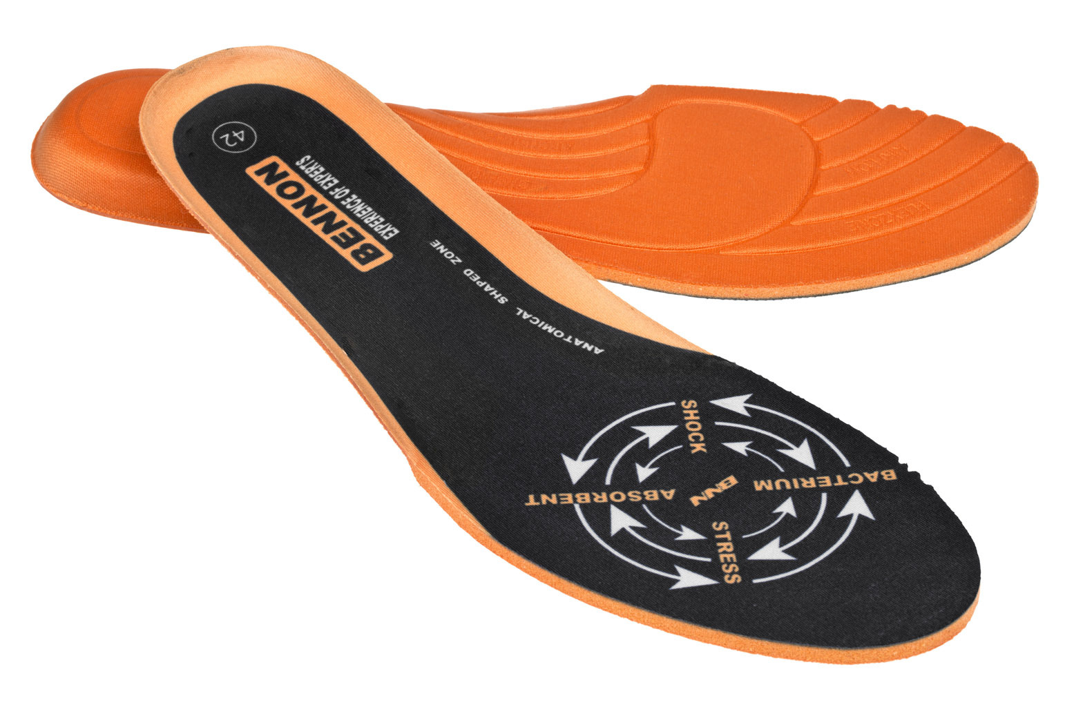 BNN ABSORBA INSOLE Čierna-Oranžová, 36