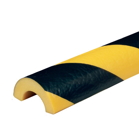 DP 10027 Varovný a ochranný profil 5 - priemer 5x500 cm Čierna-Žltá