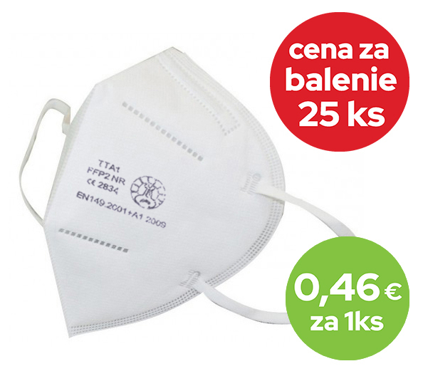 TTA1 FFP2 Biela, 25 kusov