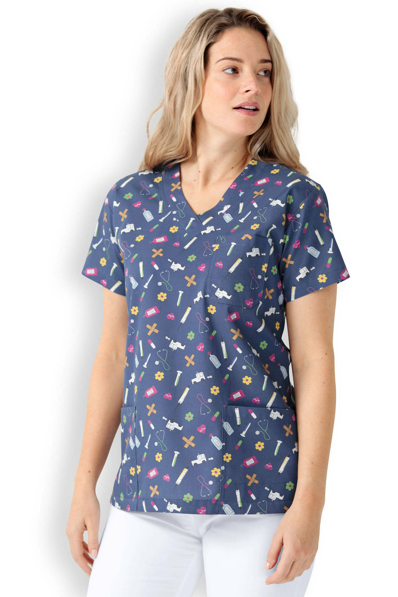 Clinic Dress Blúzka dámska 34, Námornícka modrá