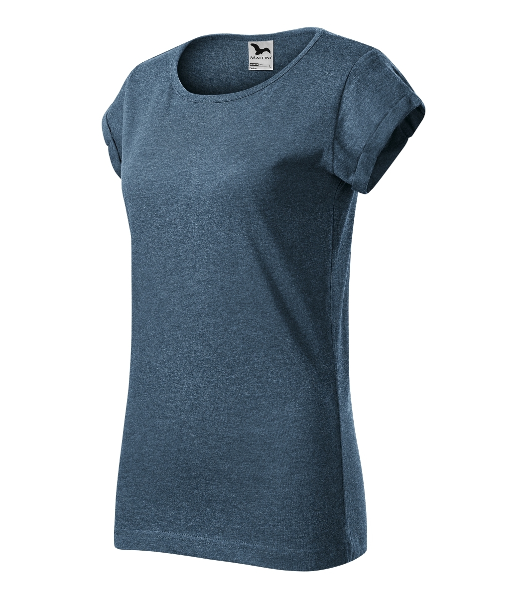 Malfini FUSION 164 Tričko dámske XS, Tmavý denim melír