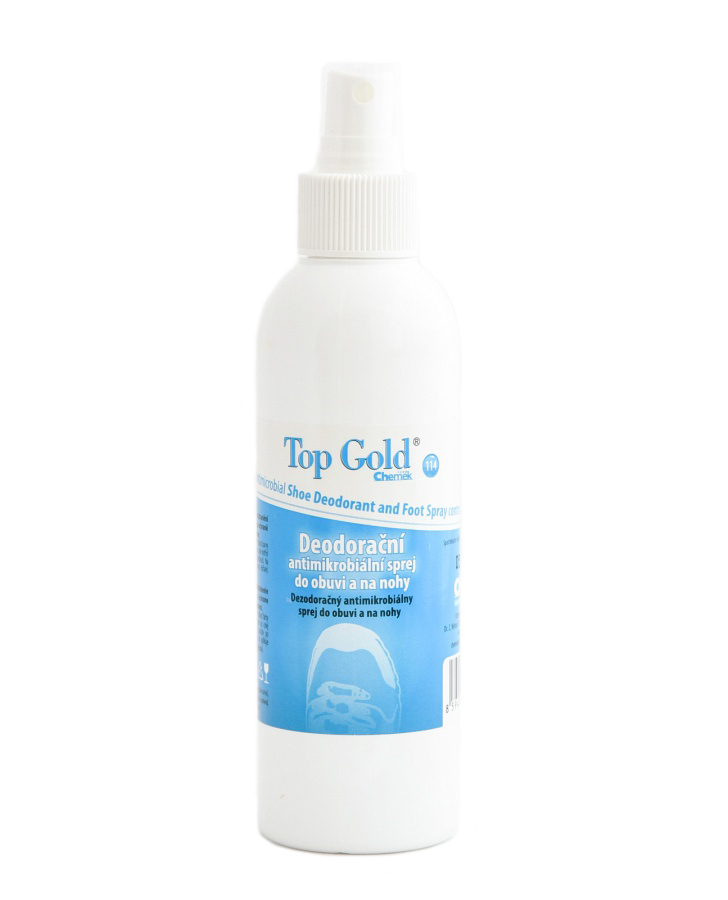 Top Gold Deodoračný antimikrobiálny sprej do obuvi a na nohy 150g