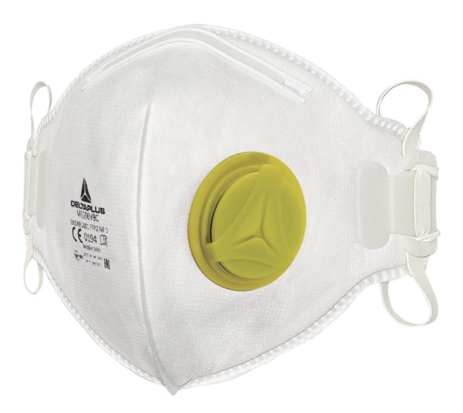 Delta Plus M1200VB FFP2 Skladací respirátor Biela