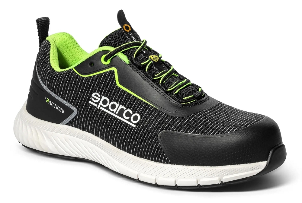 Sparco TRACTION YUKI ESD S1PS SR FO HRO Bezpečnostná obuv Čierna-Biela, 36
