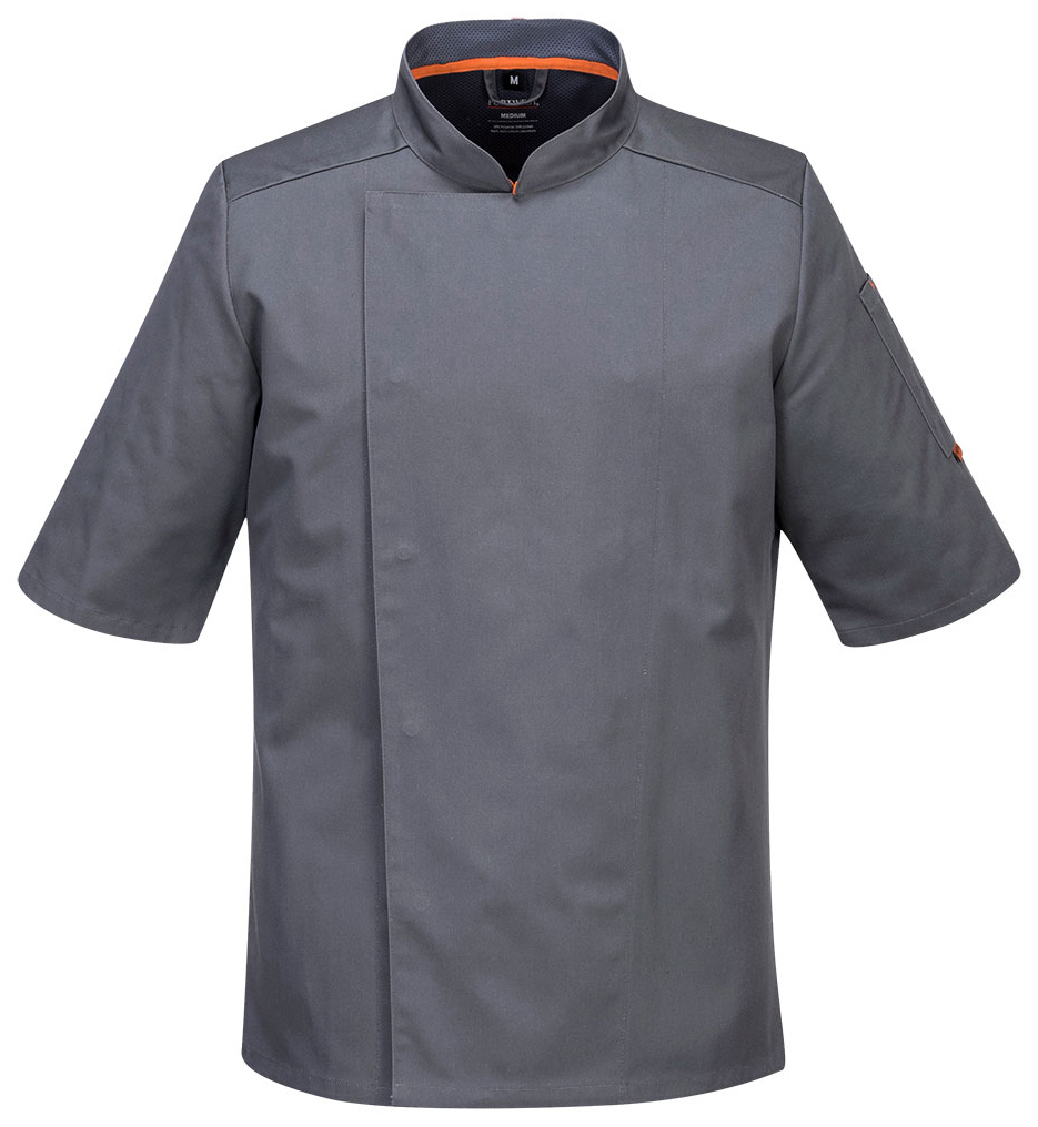 Portwest C738 MESHAIR PRO S/S Kuchársky rondon S, Sivá