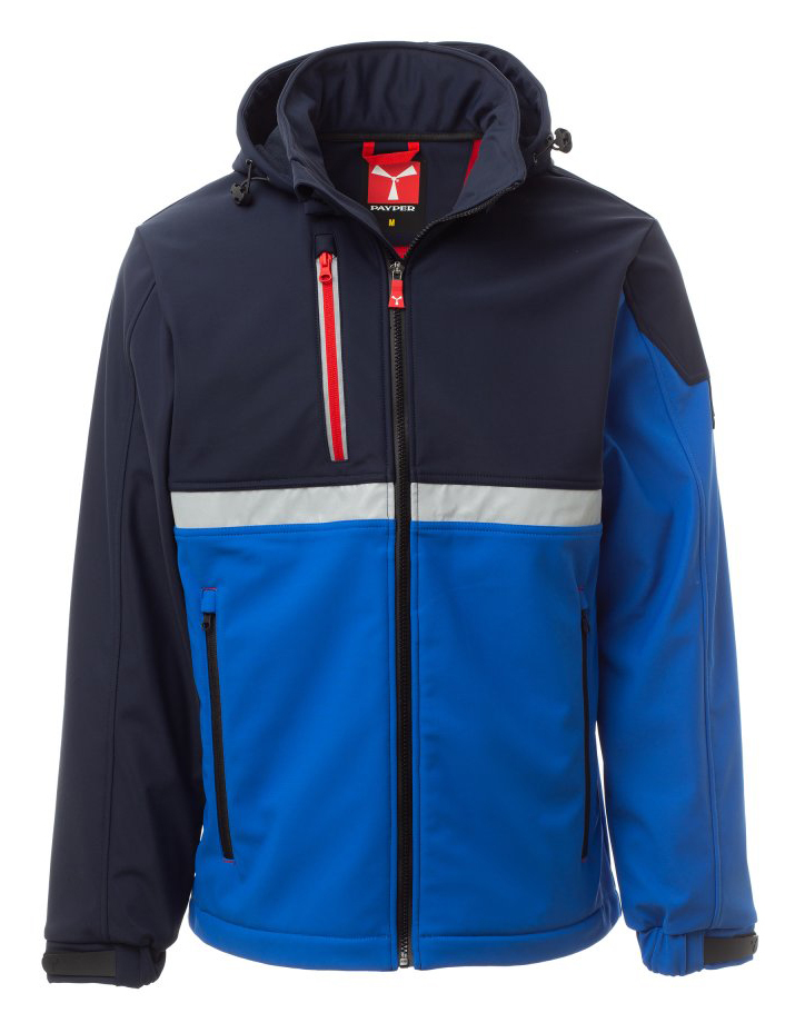 Payper WISE Softshellová bunda XXS, Royal blue-Navy blue