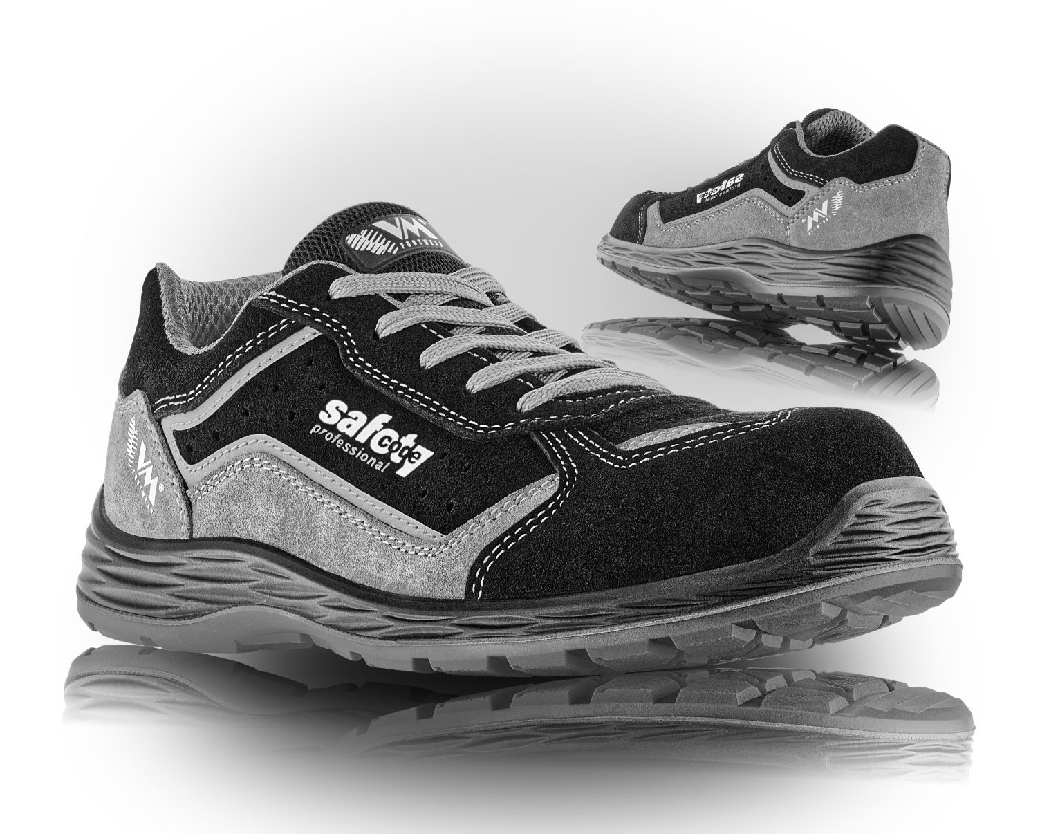 VM Footwear CORSICA S1PL ESD Bezpečnostná obuv Šedá-Čierna, 36