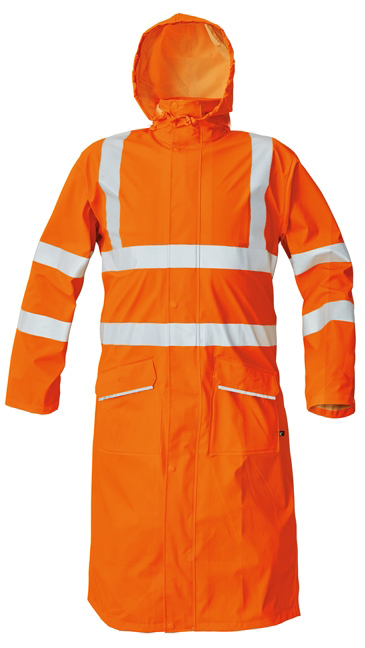 Cerva SIRET HI-VIS Nepremokavý reflexný plášť S, Fluorescenčno oranžová