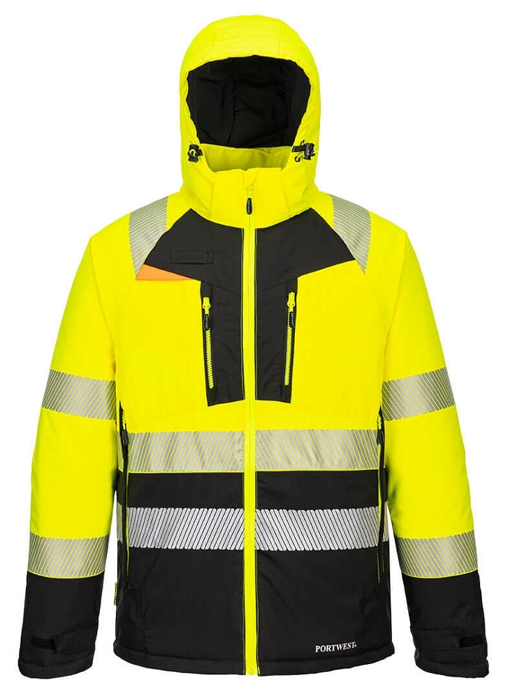 Portwest DX430 DX4 Reflexná zimná bunda S, Reflexná žltá-Čierna
