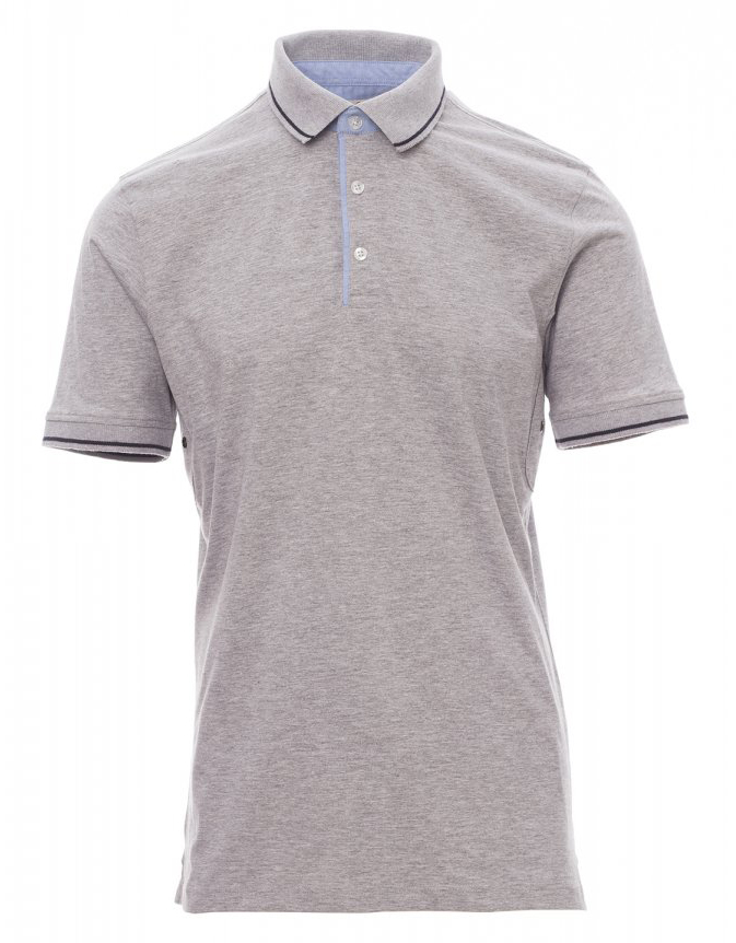 Payper CAMBRIDGE MELANGE Polokošeľa pánska S, Melange grey-Navy blue