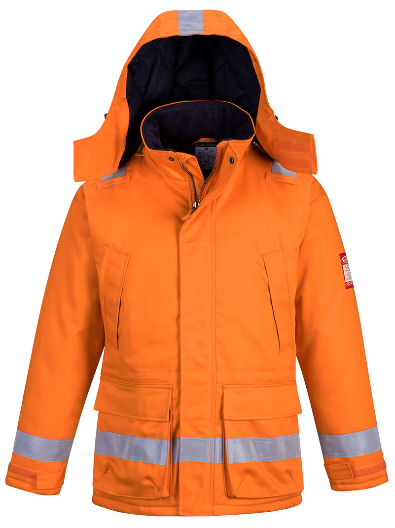 Portwest FR59 Nehorľavá anstistatická zimná bunda S, Oranžová