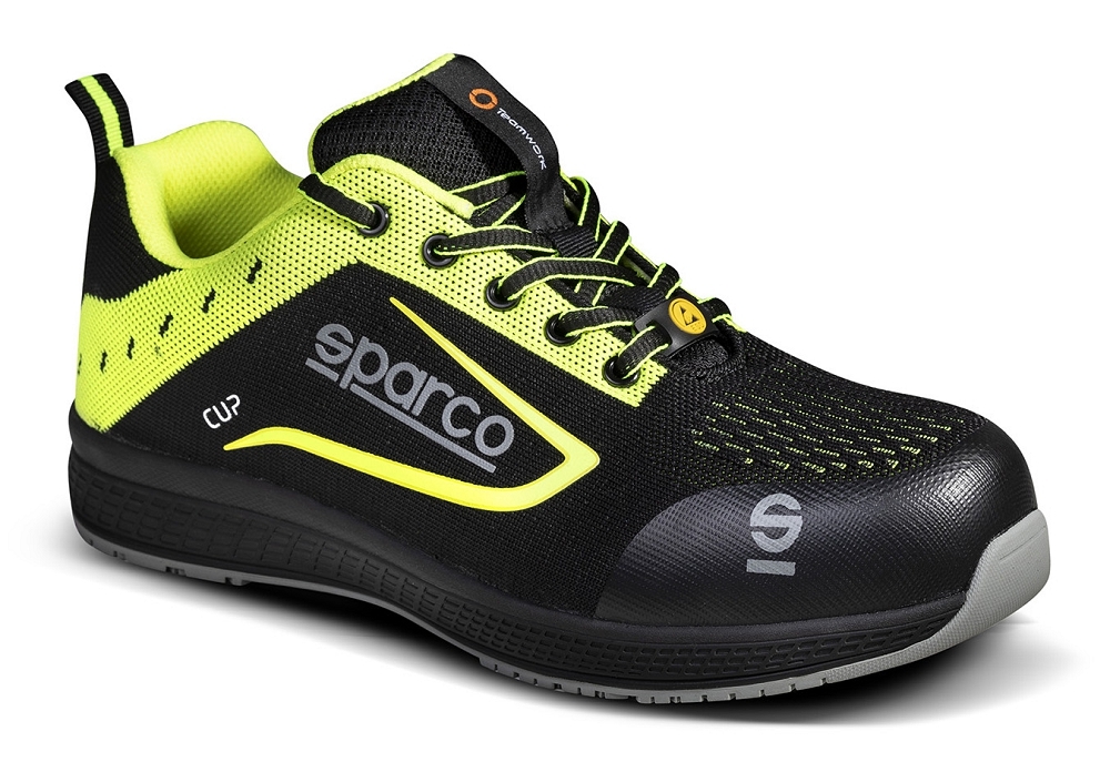 Sparco CUP NURBURG ESD S1P SRC Bezpečnostná obuv Čierna-Žltá, 35