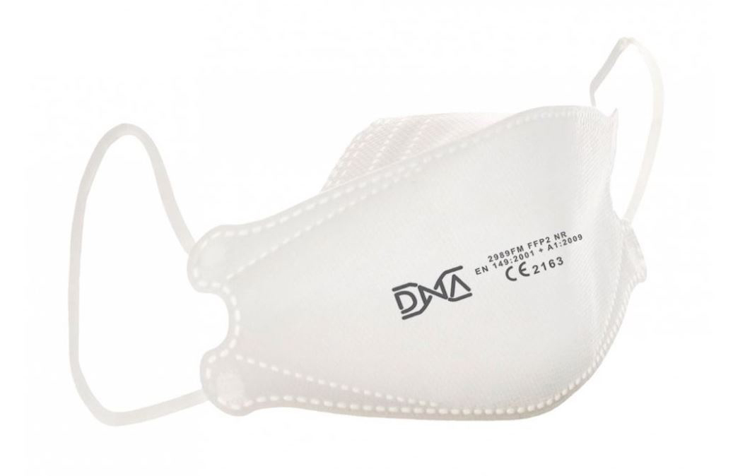 DNA Medical Respirátor FFP2 NR tvar 3D Biela