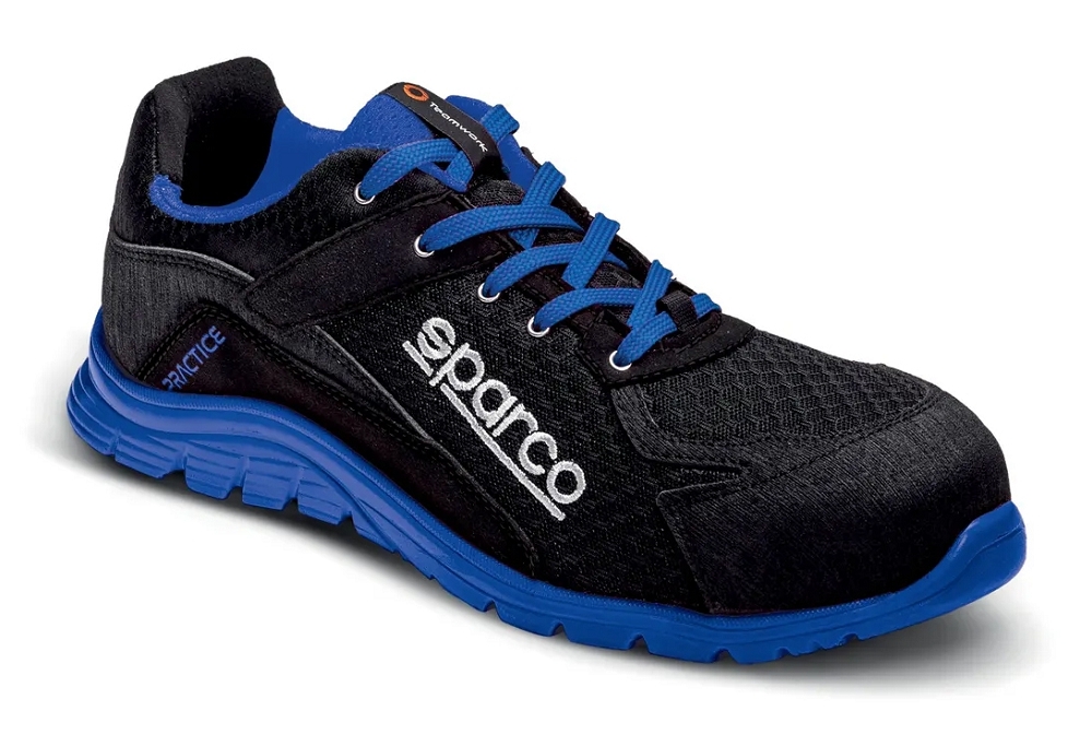 Sparco PRACTICE NELSON S1P SRC Bezpečnostná obuv Čierna-Modrá, 36