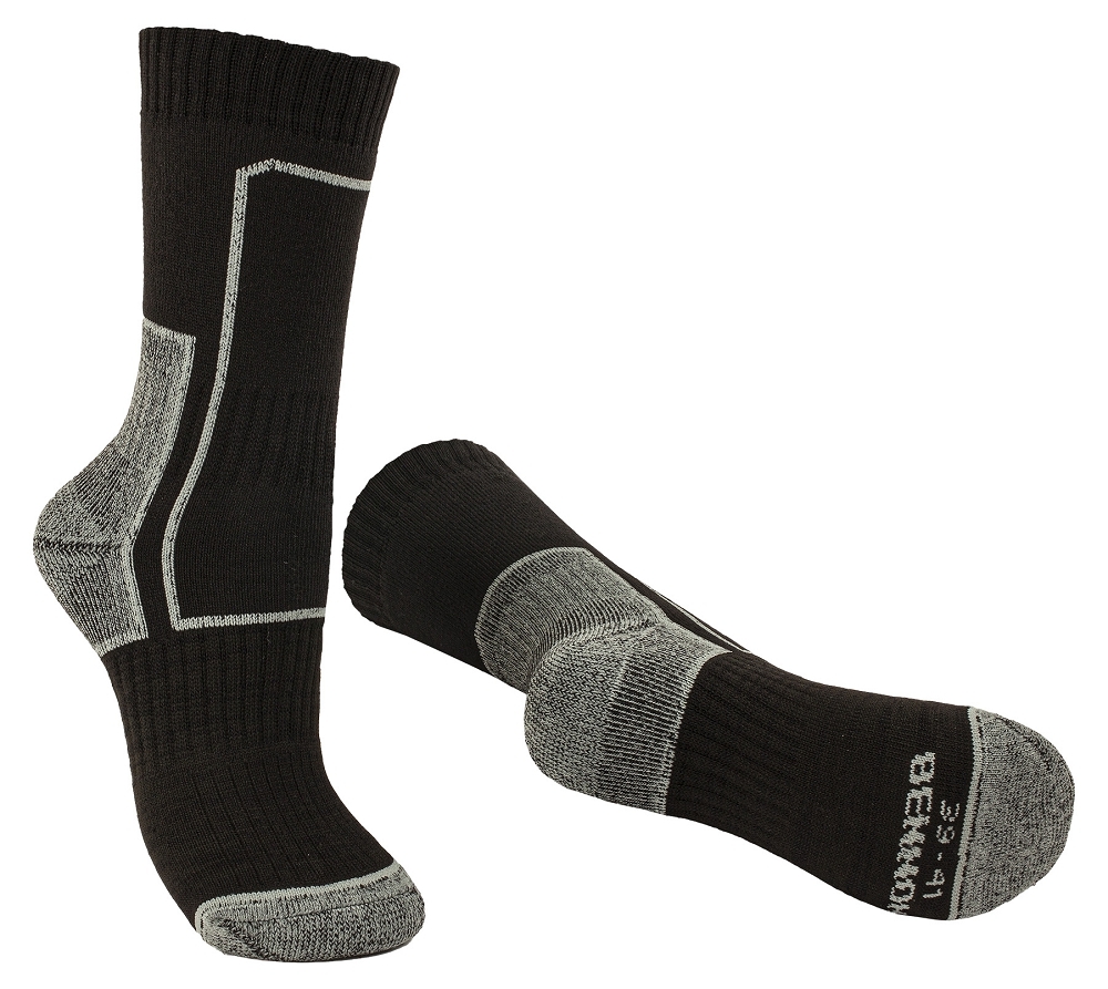 Bennon TREK SOCK BLACK/GREY Ponožky Čierna-Sivá, 36-38
