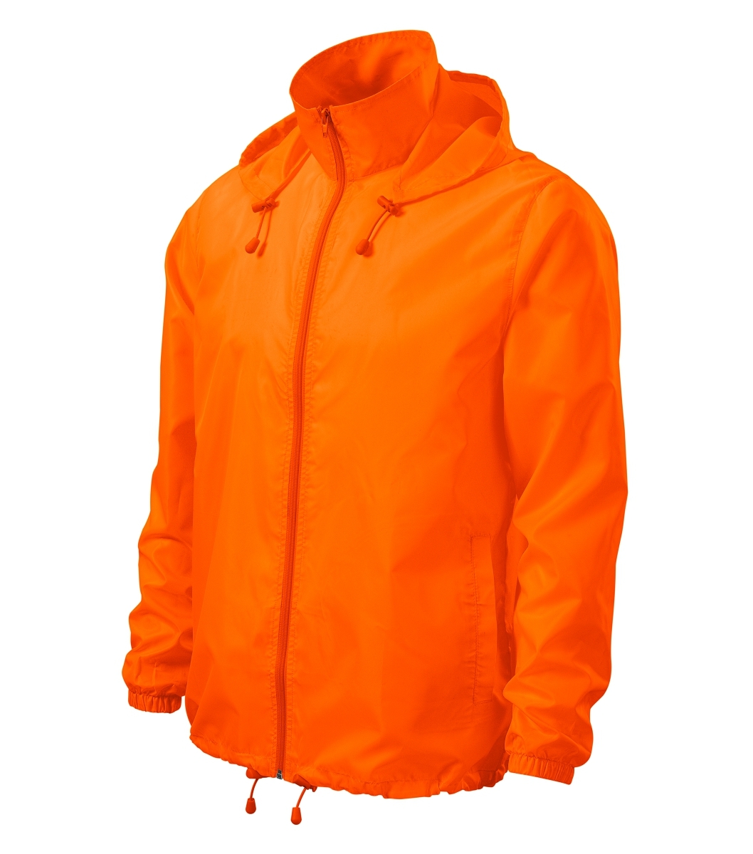 Malfini WINDY 524 Vetrovka unisex XXL, Neonová oranžová