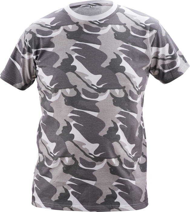 Cerva CRAMBE Maskáčové tričko XS, Sivá camouflage