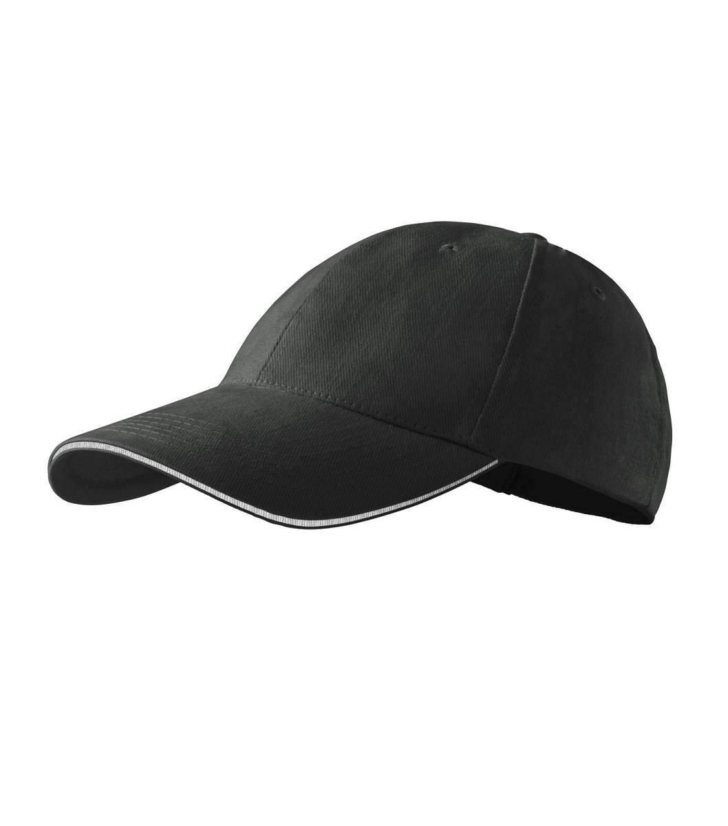 Malfini 6P SANDWICH 306 Čiapka unisex Tmavá bridlica-Biela