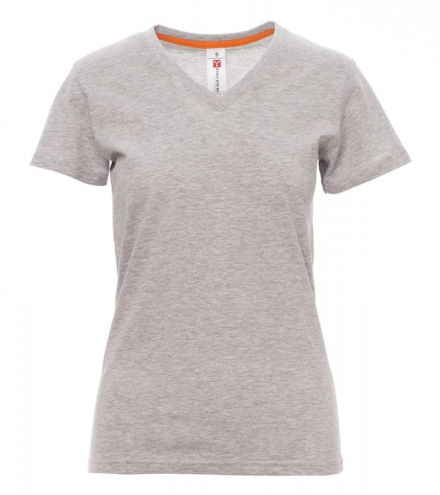 Payper V-NECK LADY MELANGE Tričko dámske M, Melange grey