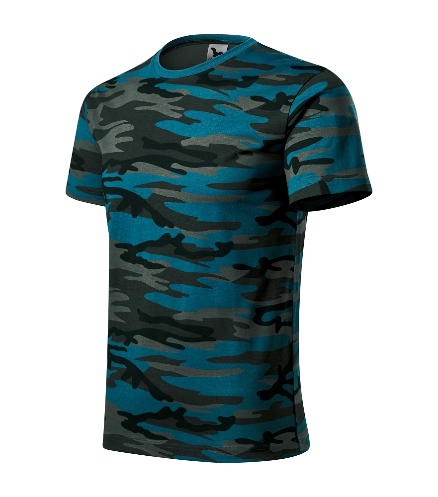 Malfini CAMOUFLAGE 144 Tričko unisex XL, Camouflage petrol