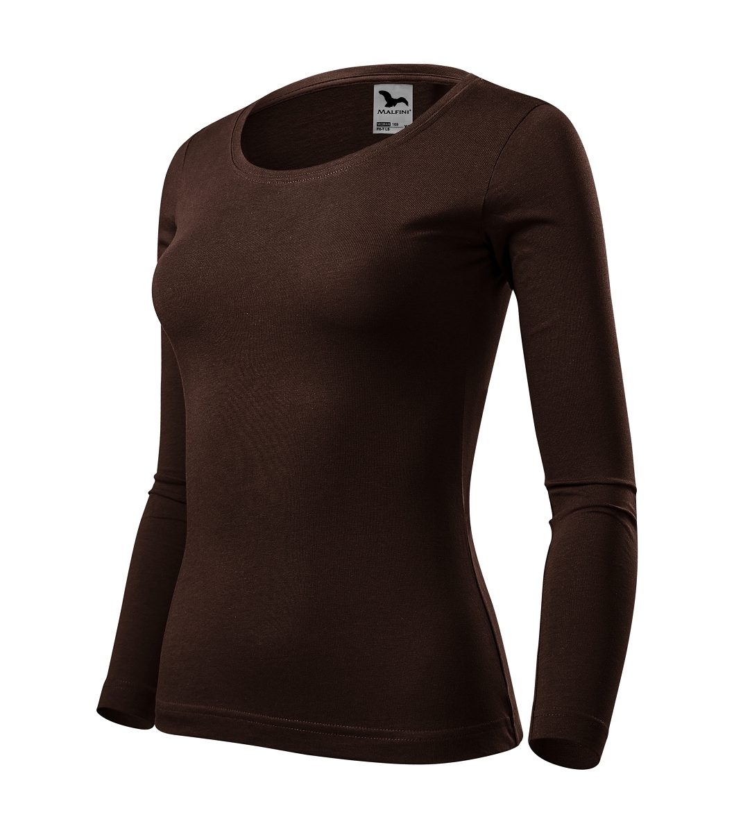 Malfini FIT-T LS 169 Tričko dámske S, Kávová