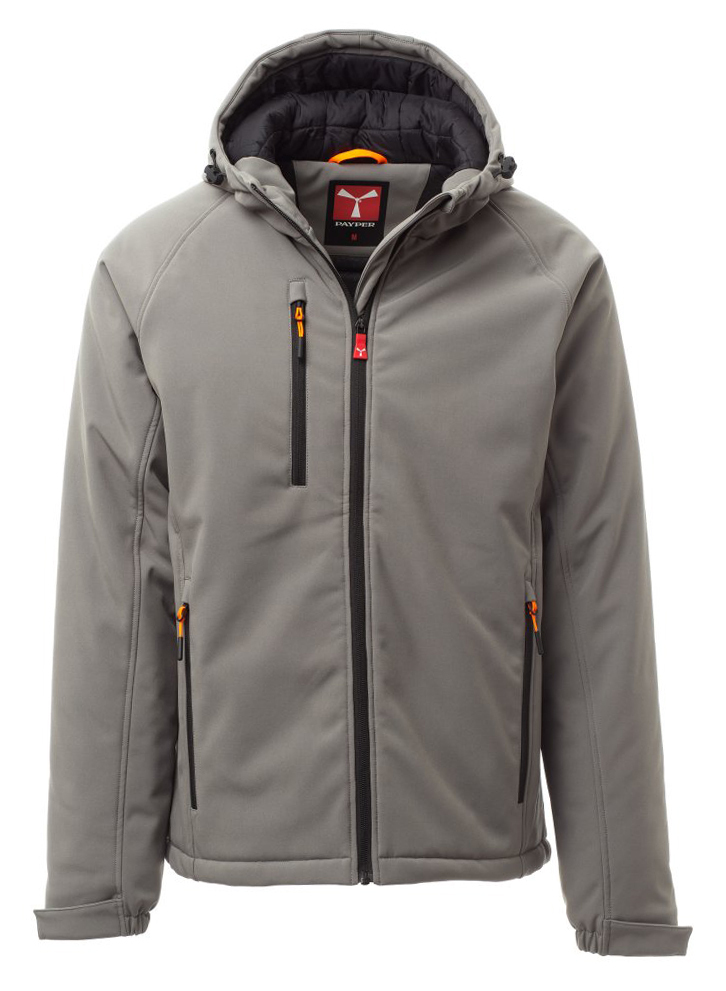 Payper GALE PAD Softshellová bunda zateplená 3XL, Smoke-Black