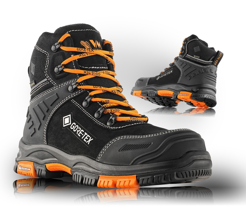 VM Footwear HAMILTON O6 Pracovná obuv Čierna-Oranžová, 39