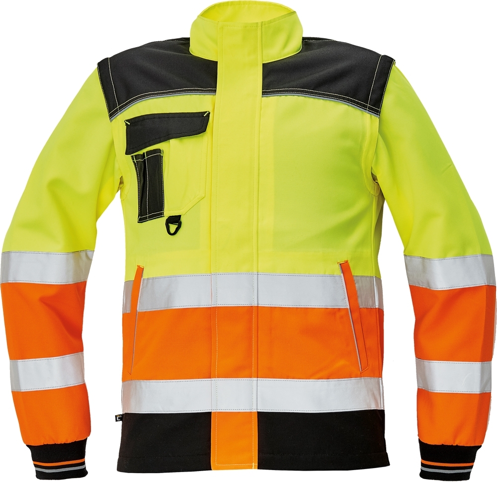 Cerva KNOXFIELD HI-VIS Reflexná bunda 2v1 54, Fluorescenčno žltá-Oranžová