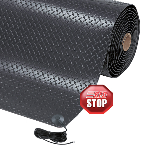 PR 33A/03CE Antistatická protiúnavová rohož 91x300x1,43 cm Čierna