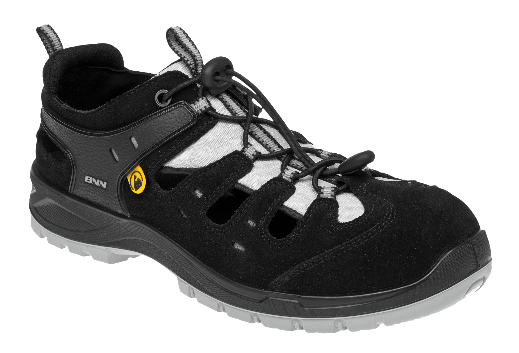 Bennon BOMBIS LITE S1P ESD SANDAL Bezpečnostné sandále Čierna-Biela, 36